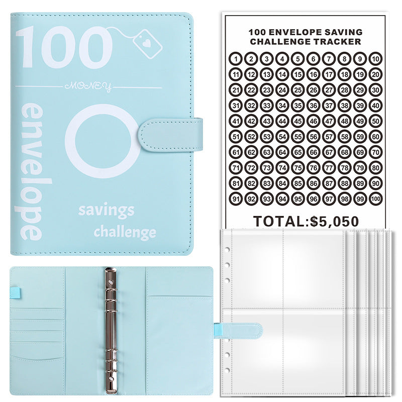 100-day challenge saving money saving book
