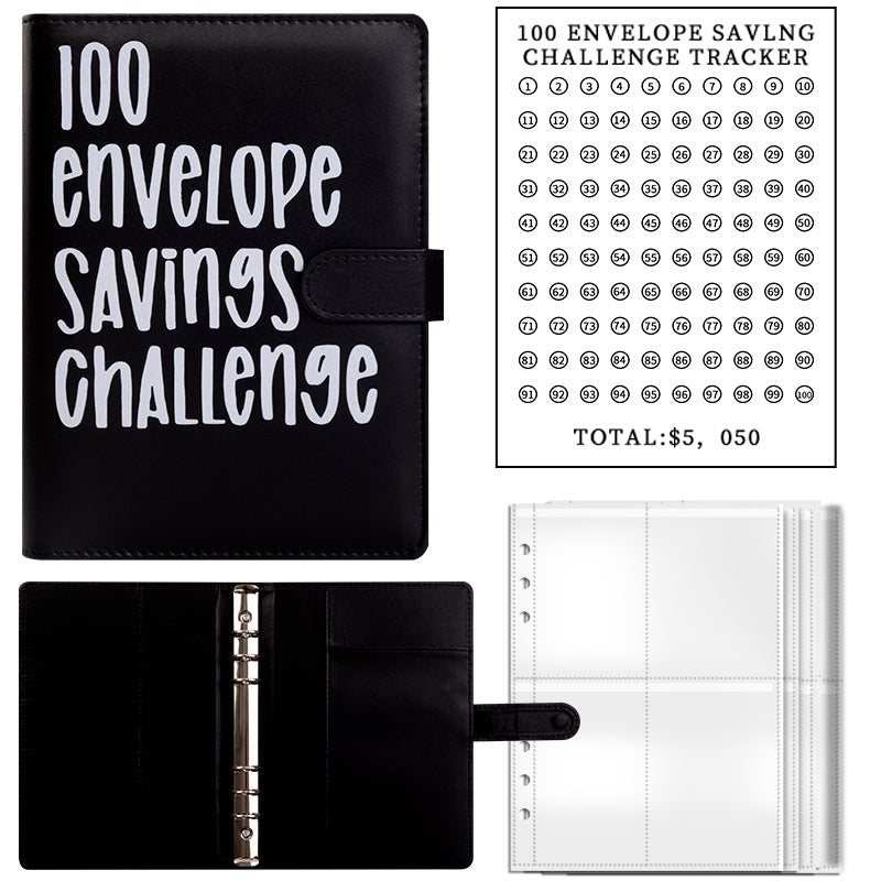 100-day challenge saving money saving book