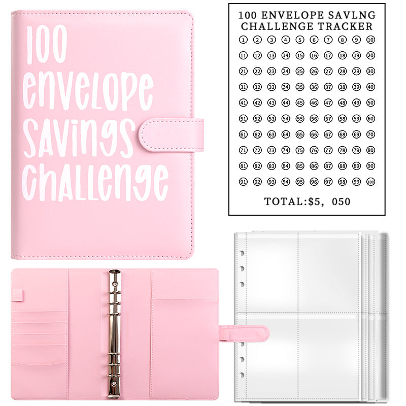 100-day challenge saving money saving book