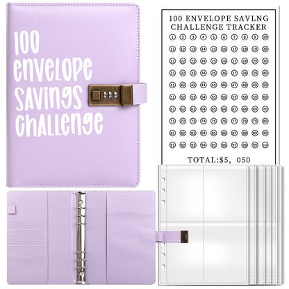 100-day challenge saving money saving book