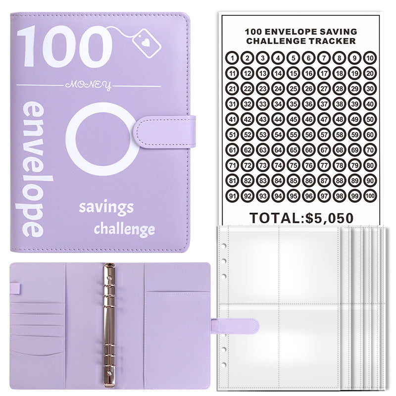 100-day challenge saving money saving book