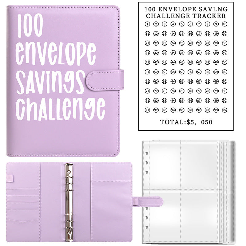 100-day challenge saving money saving book