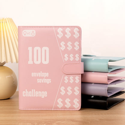 100-day challenge saving money saving book
