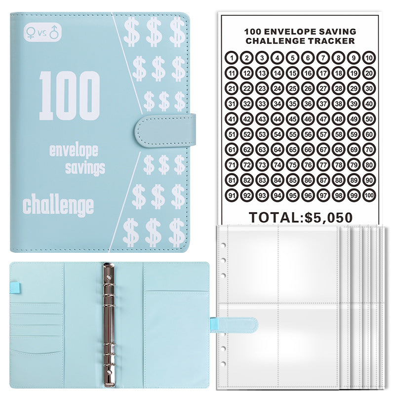 100-day challenge saving money saving book