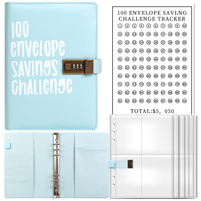 100-day challenge saving money saving book