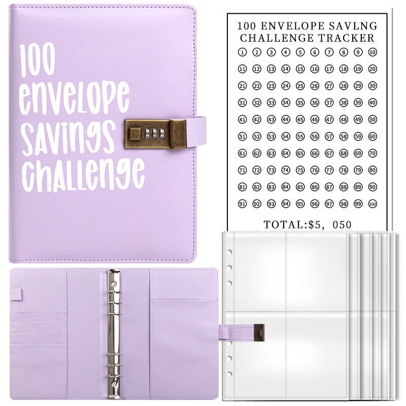 100-day challenge saving money saving book