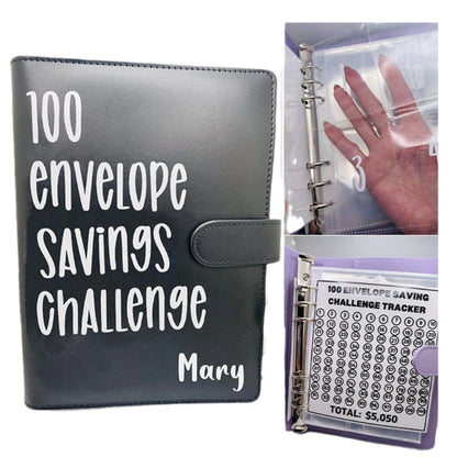 100-day challenge saving money saving book