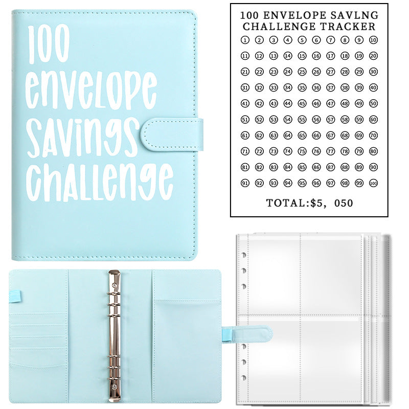 100-day challenge saving money saving book