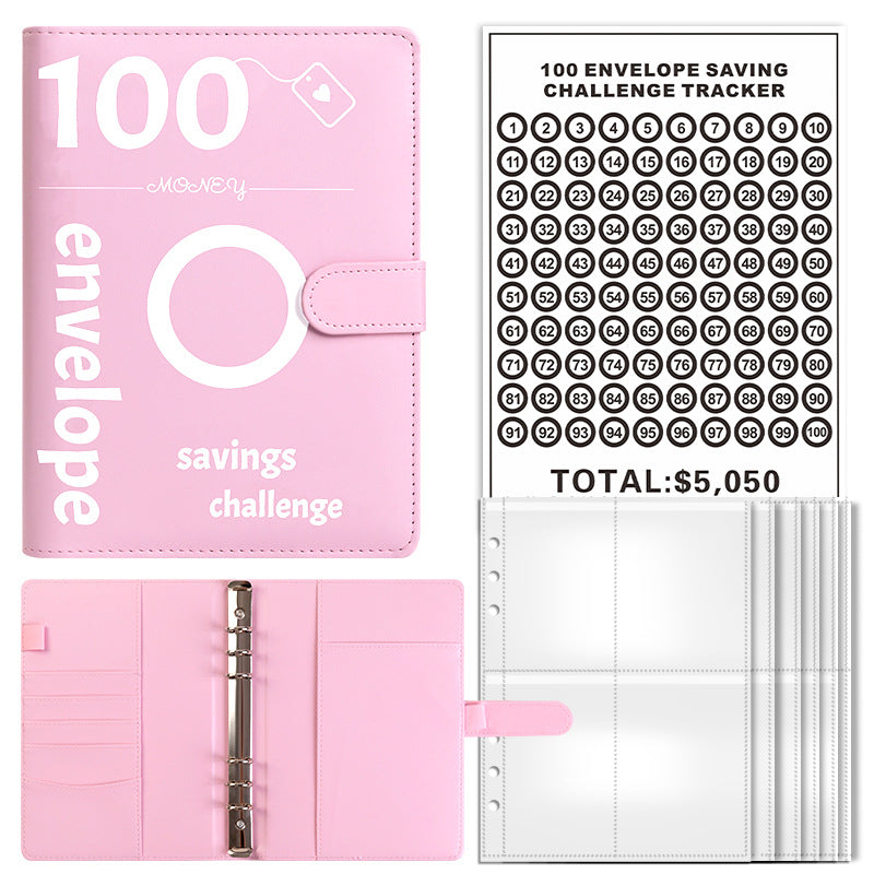 100-day challenge saving money saving book